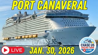 LIVE: Watching the Cruise Ships Leaving Port Canaveral LIVE! (Jan. 30, 2026)