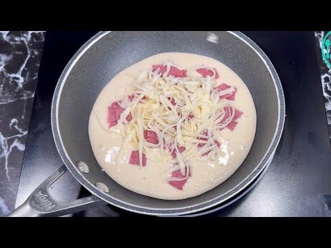 Savory Pancakes with Charcuterie and Mozzarella