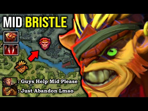UNREAL BOSS 1v5 BRISTLEBACK MID Crazy Physical Quill Spray Stack 23Min GG Most IMBA 7.25c DotA 2