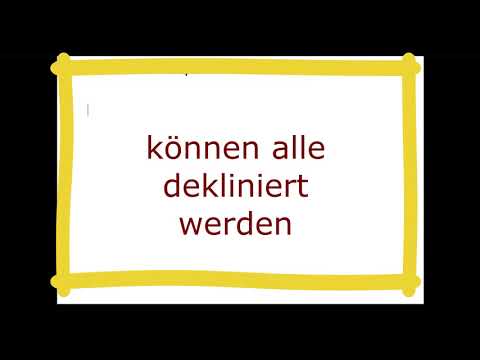 Satzglieder und Wortarten