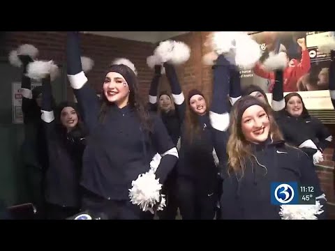 UConn fans celebrate victory at Wasabi Fenway Bowl
