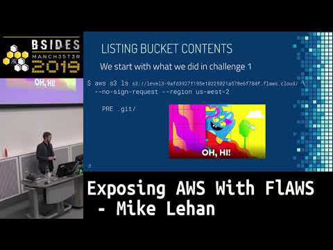 BSidesMCR 2019: Exposing AWS With FlAWS - Mike Lehan