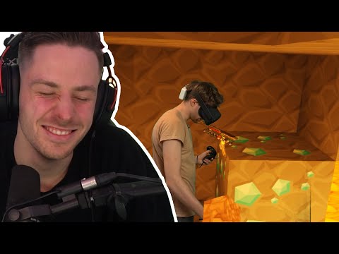He is trapped in MINECRAFT for 24 hours with VR GLASSES