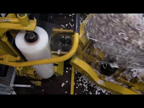 Rotowrap TT with paper production waste - Waste Bale Wrapping Technology by PTF Häusser 019