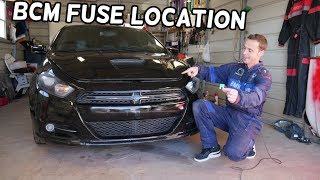 DODGE DART BCM FUSE LOCATION REPLACEMENT. BODY CONTROL MODULE FUSE