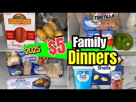$5 Dinner Ideas That Will Help You Stretch Your Grocery Budget || October 2025 Prices