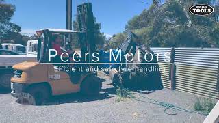 Efficient and safe tyre handling at Peers Motors