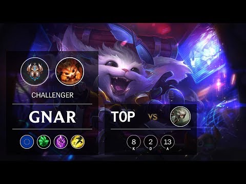 Gnar Top vs Camille - EUW Challenger Patch 9.14