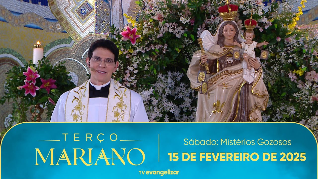 Sábado: Mistérios Gozosos | Terço Mariano com @PadreManzottiOficial | 15/02/25