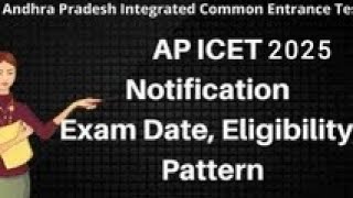 AP ICET 2025 NOTIFICATION||EXAM DATES||ELIGIBILITY||EXAM PATTERN||FULL DETAILS