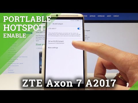 How to Activate Portable Hotspot on ZTE Axon 7 A2017 - Share Wi-Fi