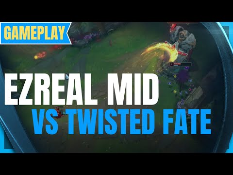 Ezreal Mid Gameplay - Ezreal vs Twisted Fate - Ez Mid 10.12