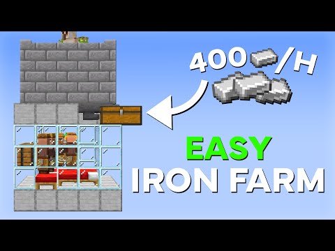 Quick and Easy Iron Farm 1.19/1.20 in Minecraft