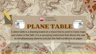 Plane table surveying Equipment 'plane table' || Introduction || Types || Uses