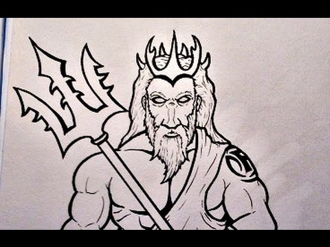 How To Draw Poseidon S Trident 02 22 How To Draw Poseidon S Trident 02 22