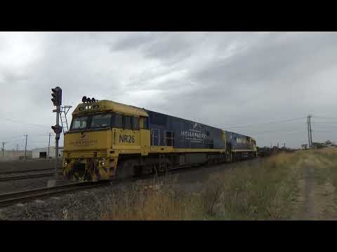 Indian Pacific NR26, Pacific National NR35 3XM4 Steel Pass GGG2225 At North Shore