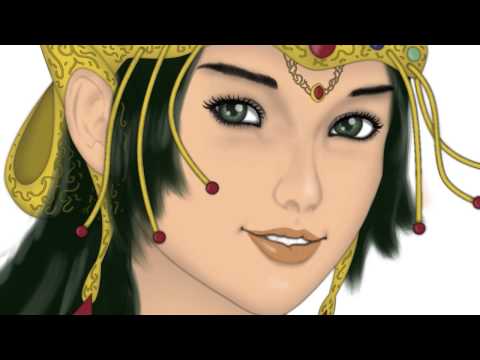Ratu Selatan Menari (time lapse digital drawing - with final revision)