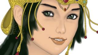 Ratu Selatan Menari (time lapse digital drawing - with final revision)