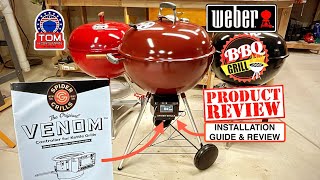 Weber 22”Charcoal Kettle! / How To Install SPIDER GRILLS VENOM, Thermostatically Controlled Blower!