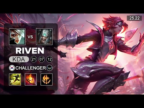Riven vs Tryndamere Top - KR Challenger - Patch 25.22 Season 15