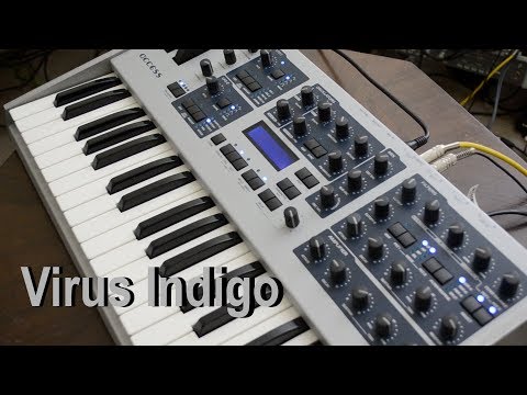 Access Virus Indigo 2 Silver / C engine VA synth - Blue LCD upgrade image 12