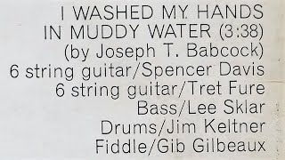 SPENCER DAVIS - Mousetrap 1972 - I WASHED MY HANDS IN MUDDY WATER