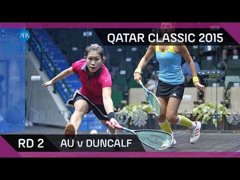 Squash: Qatar Classic 2015 - Women's Rd 2 Highlights: Au v Duncalf