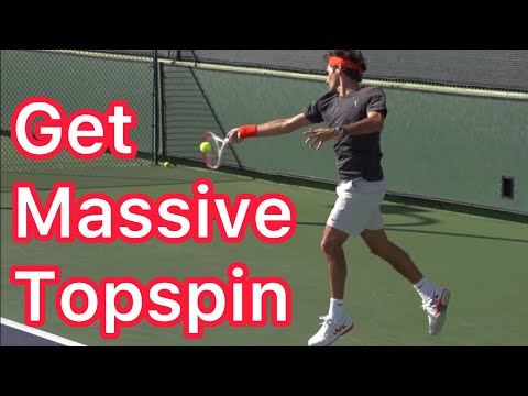 Get Massive Topspin (How Federer Hits A Topspin Forehand)