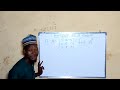 Transpose Of A 3by3 Matrix In Hausa