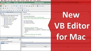 Updates To The Visual Basic Editor For Excel 2016 For Mac