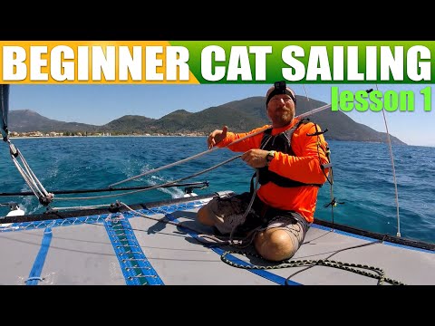 LEARN TO SAIL A CATAMARAN:  First time out, a sailing lesson