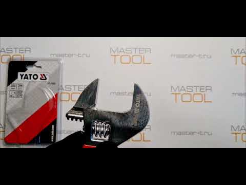 Ключ розвідний YATO : L= 300 мм. гумова ручка [6/24/864]