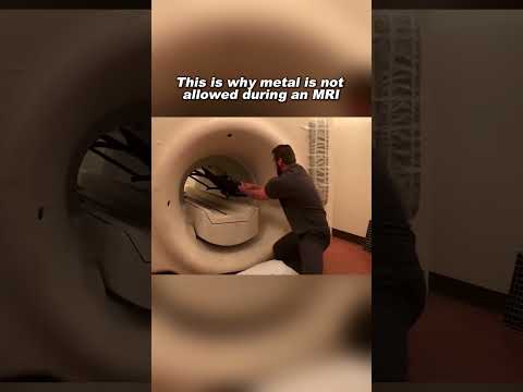 This is why metal is not allowed during an MRI