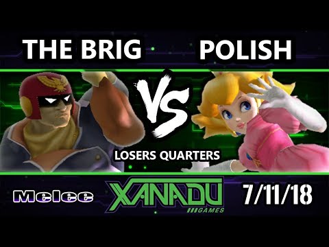 S@X 258 SSBM - Polish (Peach) Vs. The Brig (Captain Falcon) - Smash Melee Losers Quarters
