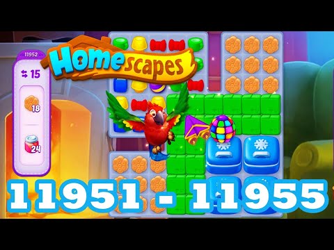 Homescapes Level 11951 - 11955 HD 3 - match puzzle Gameplay | android | IOS | 11952 | 11953 | 11954