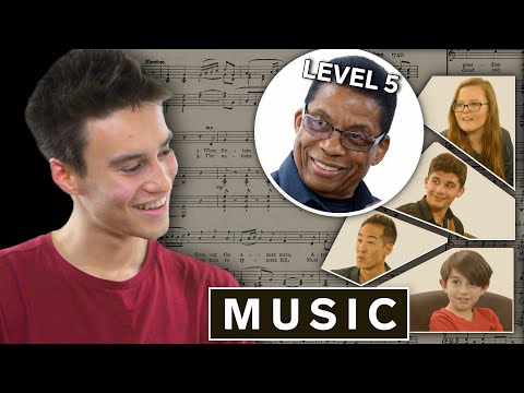 Musician Explains One Concept in 5 Levels of Difficulty ft. Jacob Collier & Herbie Hancock | WIRED