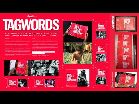 著作権を回避して、歴史を証明した / Budweiser「TagWords」