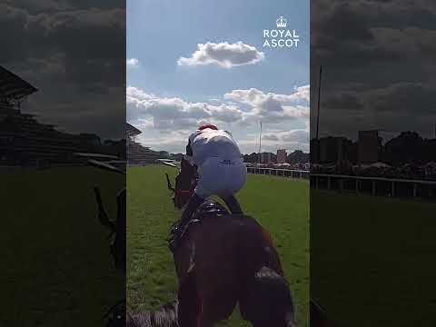 The Wokingham Stakes winning moment via JockeyCam #RoyalAscot | #shorts
