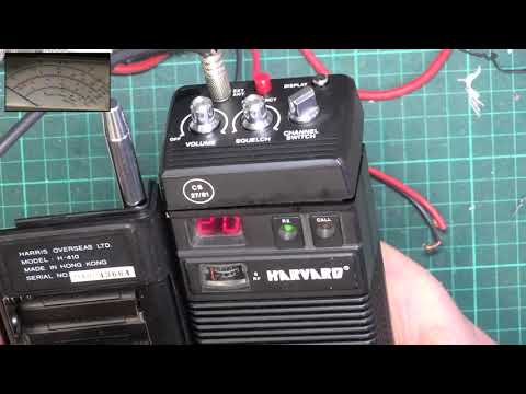 Harvard H410T UK CB27/81 CB radio (Handheld 2W 40ch) - service