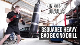 Boxing Heavy Bag Drill (3 Squared Combination Drill)