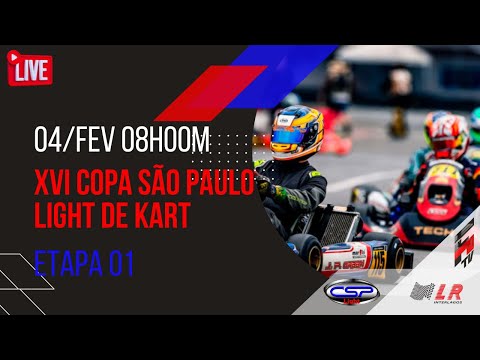 🔴AO VIVO - XVI COPA SÃO PAULO LIGHT DE KART - ETAPA 1