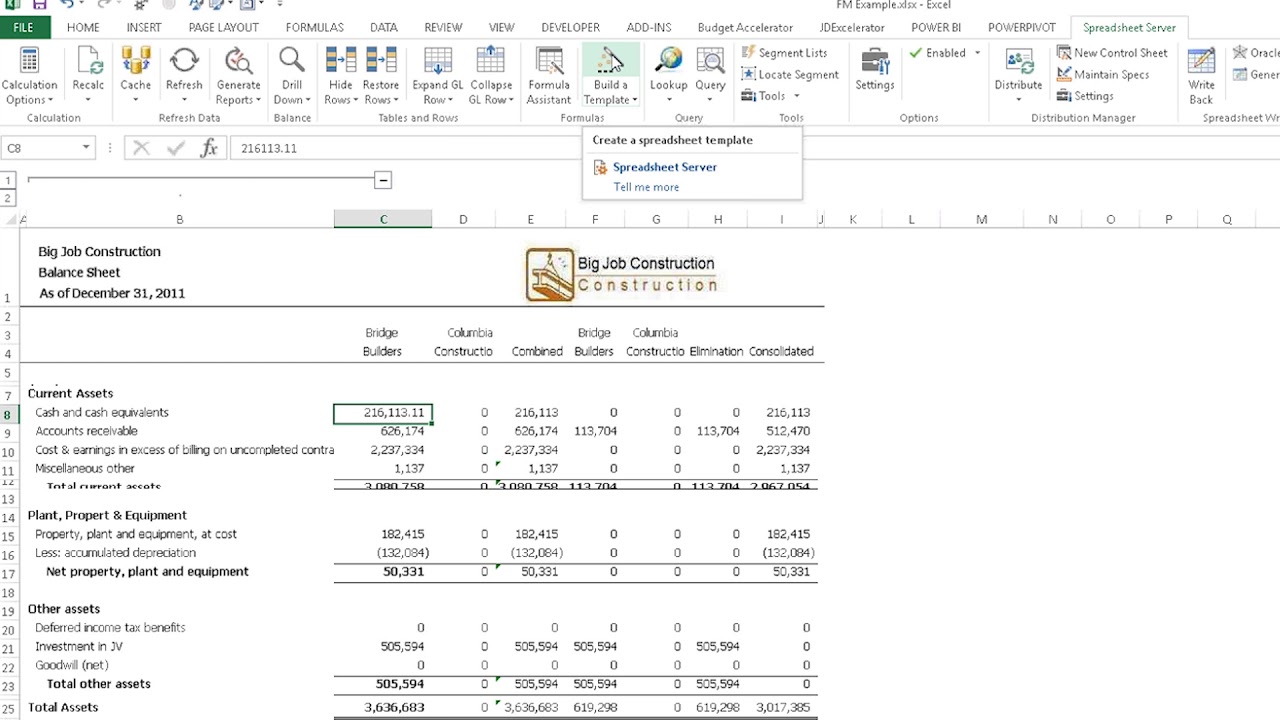 Spreadsheet Server FM Report Conversion