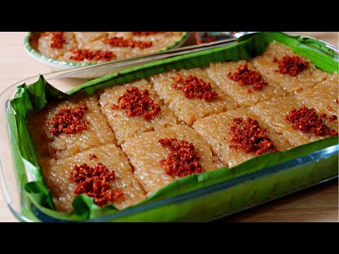 Biko Recipe with Latik Sauce - Simply Delicious But Not to too sweet