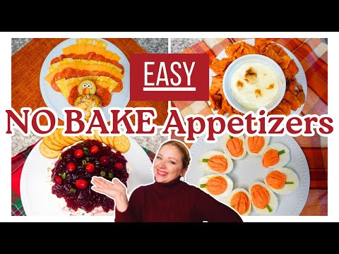 EASY No Bake Thanksgiving Appetizers