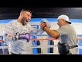 AVNI YILDIRIM EXPLOSIVE TRAINING FOR CANELO - DISPLAYS BRUTAL POWER ON THE MITTS & HEAVY BAG
