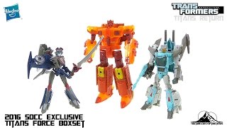 2016 SDCC Exclusive Transformers Titans Return TITAN FORCE BOXSET