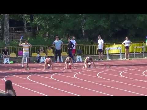 100m kobiet finał - Poznań 3.06.2018