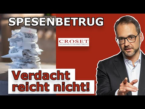 Zwei Rechnungen, ein Vorwurf – warum Spesenbetrug hier nicht vorlag #arbeitsrecht #spesenbetrug