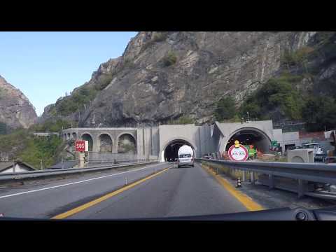 Italy by Road - Aosta Valley - Saint Vincent - Tunnels - E25