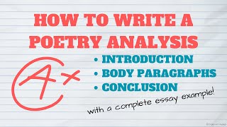 How to Write a Poetry Analysis Essay| GCSE Literature | Ted Hughes | Football at Slack | Writing